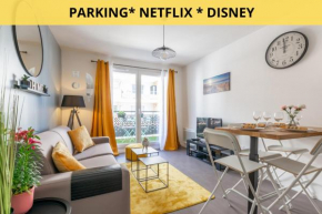 The Sunshine- Appart cosy proche Paris-Disney avec Parking privé dans résidence
